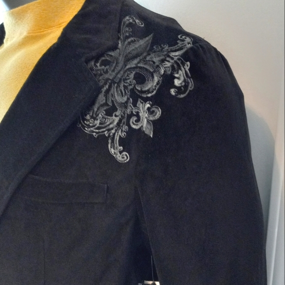 Machine Suits & Blazers Mens Black Velvet Sports Jacket Poshmark